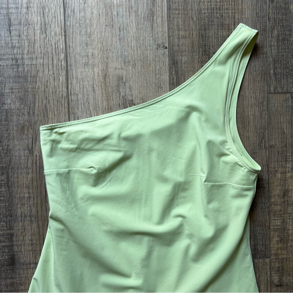 Abercrombie & Fitch Light Green One Shoulder Athletic Dress - Picture 5 of 10